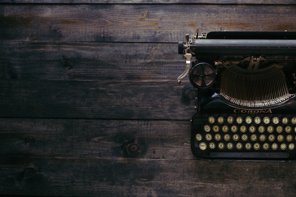 A vintage typewriter