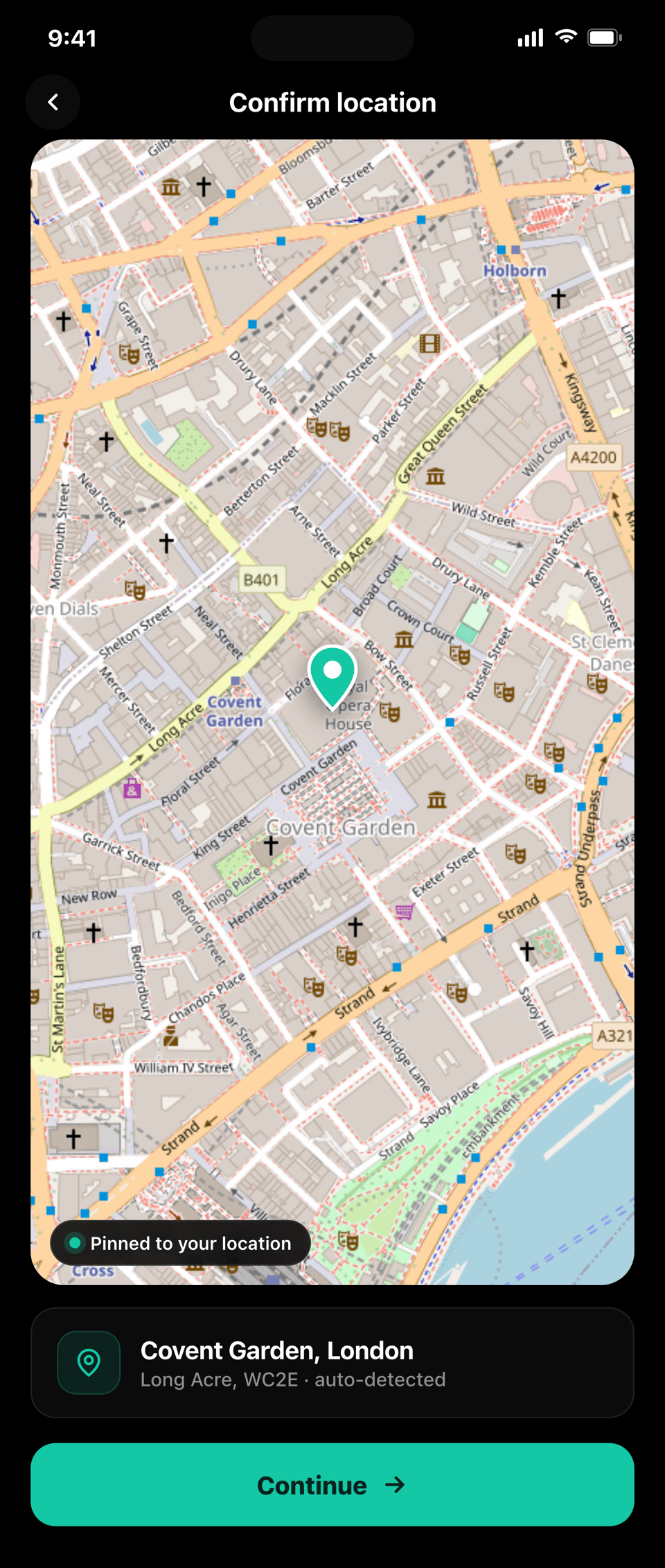 Confirming the location