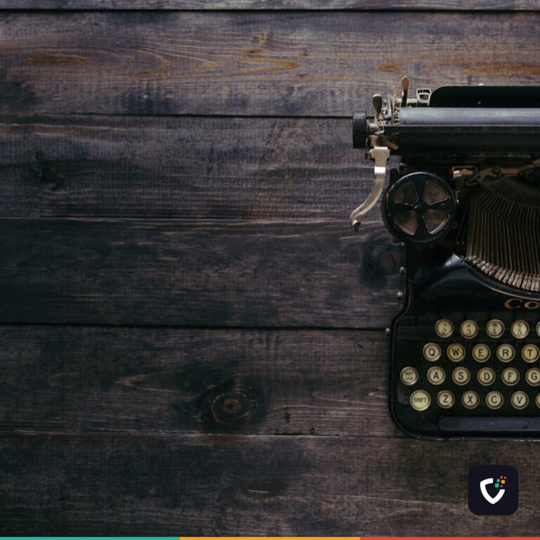 A vintage typewriter